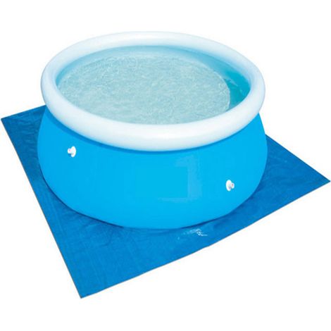 Tapis de sol pour piscine hors-sol et enterrée, 12 pi x 12 pi, protection ronde pour bassin de 12 pieds/366 cm, idéal pour piscine tubulaire ou à cadre (1/3)