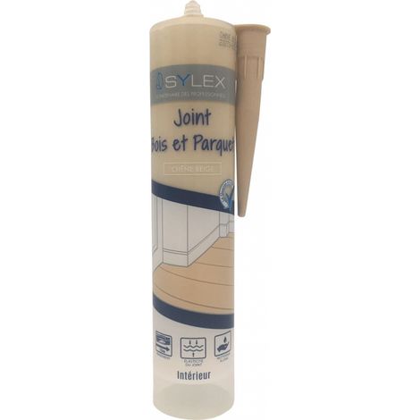 Mastic bois et parquet Sylex - Joint de finition élastique Couleur: CHENE BEIGE