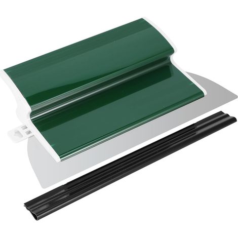 Lame d'écrémage pour cloison sèche – Spatule de lissage pour cloison sèche – Truelle de finition semi-flexible avec poignée en forme de Z (vert, 25 cm) (1/5)