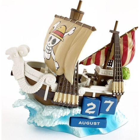 One piece going merry 3d perpetual calendar display