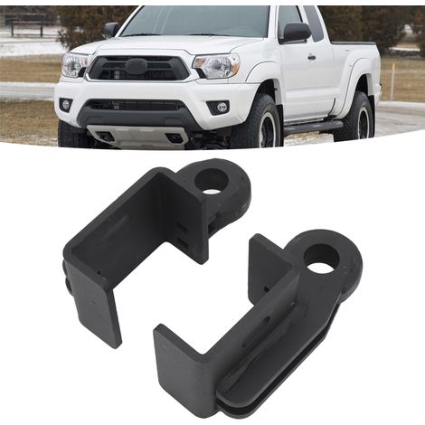 Supports d'attelage de remorque avant, noirs, vendus par paire, adaptés à Toyota Tacoma 2009-2023 (DY1062) (surpoids). (1/5)