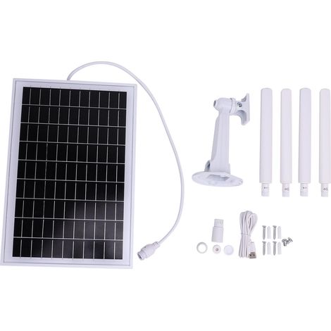 Modem routeur 4G LTE à énergie solaire, étanche IP66, WiFi extérieur sans fil avec panneau 15W pour caméra de sécurité RV, Version ue (1/5)
