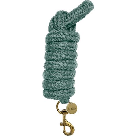 Kieffer Führstrick für Pferde, Satin Shine, 2 m - Drehkarabiner, Mint