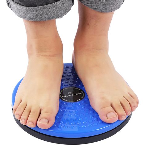Disque de rotation pour la taille - Équipement de fitness magnétique multifonction pour amincissement à domicile - Bleu (1/5)
