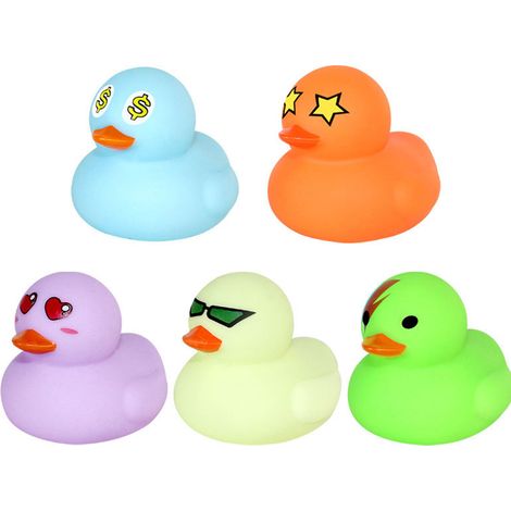 6-teiliges Entenspielzeug-Set – Badespielzeug für Babys, Spielzeug für Poolpartys, Wasserspielzeug Nr. 8, zufällig gemischtes Dopamin-Entenhaar