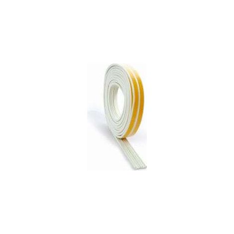 burlete adhesivo perfil e. espuma o goma blanda. base adhesiva. blanco. para puertas y ventanas - brinox (1/2)
