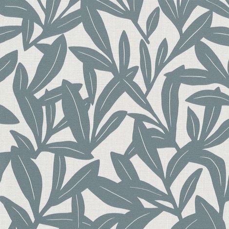 Vliestapete - La Terrasse - Blau Weiß Bäume Blätter Erismann - 1052108 (1/5)