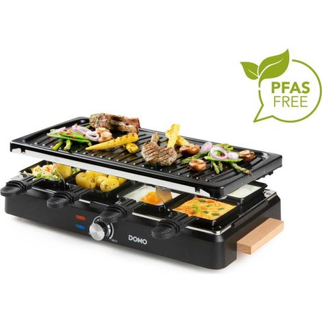 Appareil a raclette - DOMO - DO9294G - 8 personnes - Gril - 1400 W (1/5)