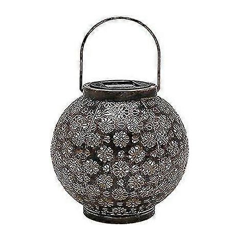 Lanterne solaire d'extérieur décorative, lampe solaire blanche étanche sans fil pour jardin (1/5)