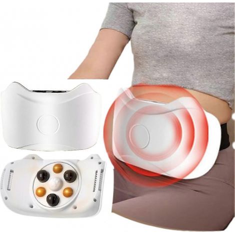 Bian Stone Elektrisches Bauchmassagegerät, Intelligenter EMS-Bauchmassagegürtel zur Fettverbrennung und Linderung von Blähungen - AquaForge