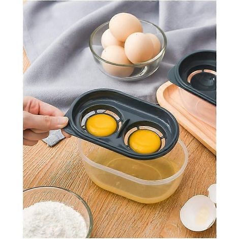 Coupe-œufs, séparateur d'œufs, séparateur de jaunes d'œufs de poule, boîte en plastique compatible lave-vaisselle (1/5)