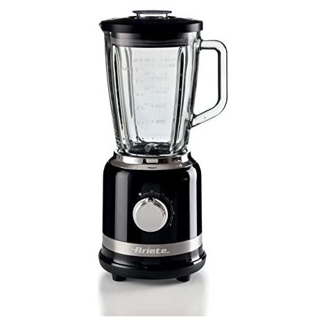 Ariete 0585/02 batidora vaso de vidrio negro 1000W 4 velocidades (1/2)