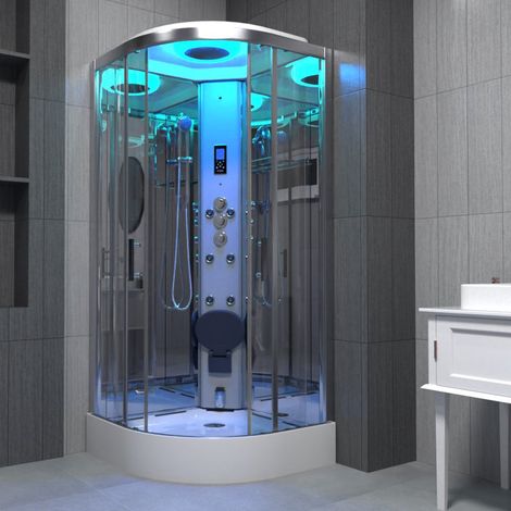 Insignia Steam Shower Cabin EnclosureCubicle 800 x 800 Body Jets Premium Range (1/5)