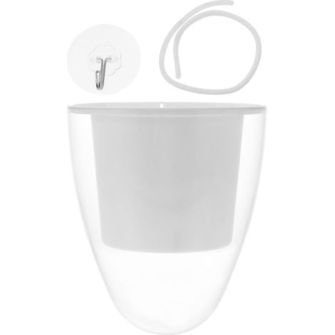 Jardinière murale suspendue en plastique UPKOCH, design suspendu, idéale (1/5)