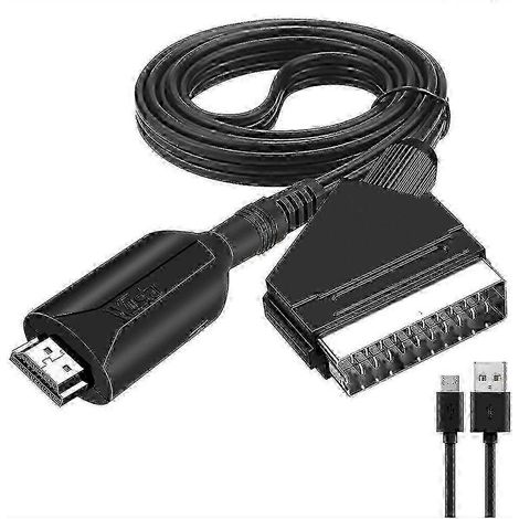 Câble HDMI vers SCART de 1 mètre, un adaptateur à connexion directe pratique, compatible avec AB 2025. (1/5)