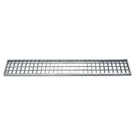 GRIGLIA PER CANALETTA IN ACCIAIO ZINCATO 100x20 cm - Carrabile