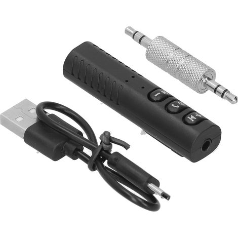 Récepteur audio Bluetooth portable pour voiture avec prise auxiliaire 3,5 mm et adaptateur audio sans fil pour casque (1/5)