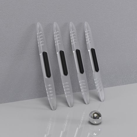 Car door protection strips, set of 4, anti-static material, car bumper protectors (transparent) (1/5)