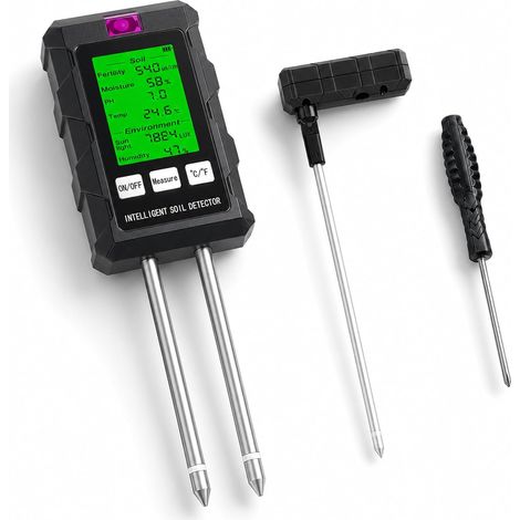 6-en-1 Testeur de Sol, Testeur pH pour Jardin (1/5)