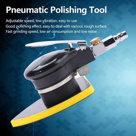 Ponceuse pneumatique portative, meuleuse, polisseuse, outil de polissage pneumatique 12000 tr/min (90 130 mm) (1/5)