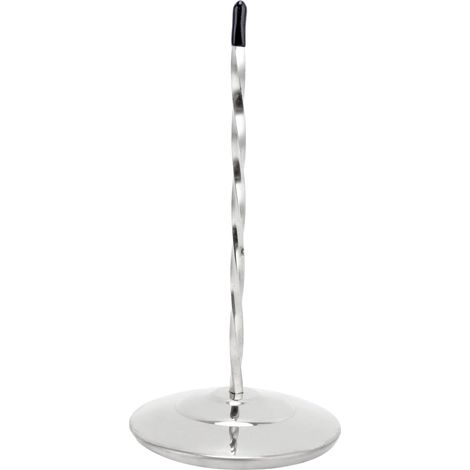 Receipt Bill Holder Thickened Stainless Steel Round Bottom Nonslip Ticket Spike for Restaurants Bars Kitchens(Silver Screw Rod )