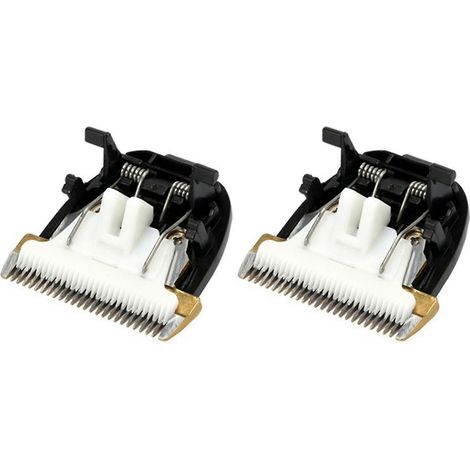 Lot de 2 ciseaux professionnels pour animaux de compagnie, tondeuse électrique, tondeuse pour chien, céramique et titane (1/4)