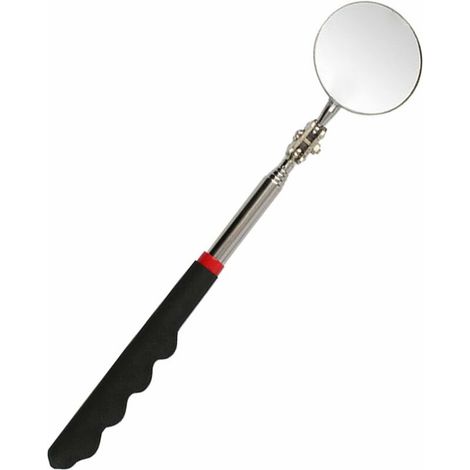 Miroir D'inspection - Télescopique 240 À 730 Mm - Rotation 360 Degrés - Acier Inoxydable Et Verre - Pour Véhicules Et Espaces Restreints - 1 Pièce (1/5)