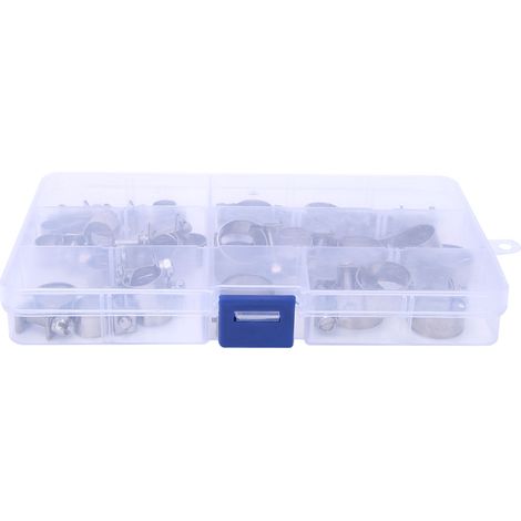 Set mit 30 Edelstahl-Schlauchschellen, 6 bis 18 mm (1/5)