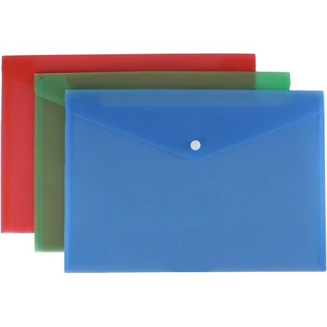 Cartelline portadocumenti in raso formato A4 (12 pezzi)