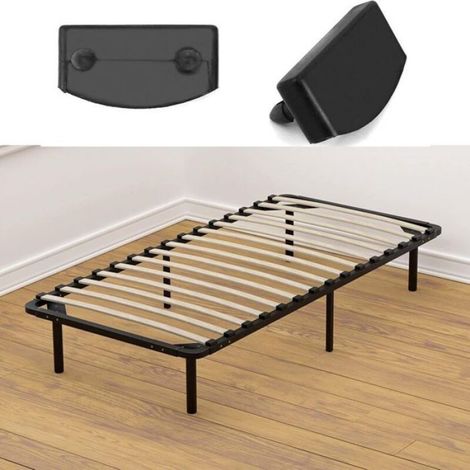 Embouts de lattes pour sommier - LUSKYKA - Noir - 55 mm - 40 pièces - Plastique robuste - Durable - Résistant à l'usure (1/4)