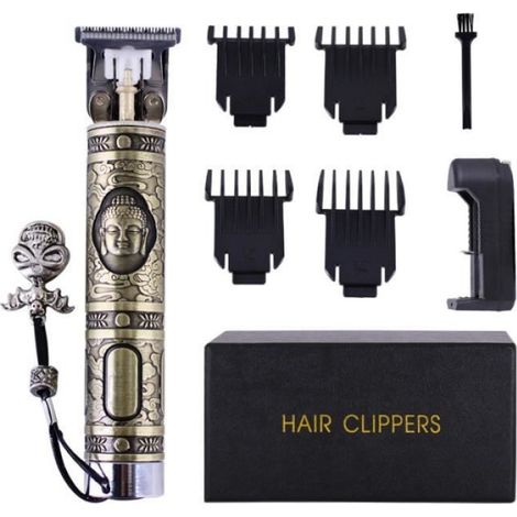Professionnel tondeuses à cheveux barbier coupe de cheveux Sculpture cutter rechargeable tondeuse lavable sans fil pour les hommes (1/4)