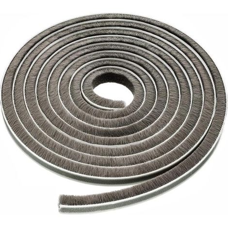 Bourrelet coupe-froid adhésif - Pour porte et fenêtre - Gris - 5 m - 9 mm - Isolation contre les courants d'air (1/5)