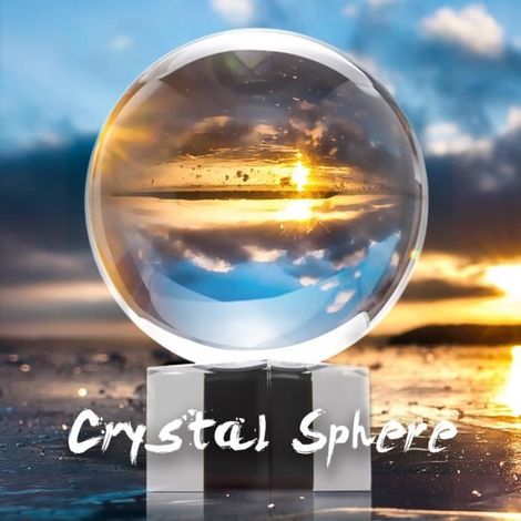 NEUFU Sphère de Cristal Boulle Transparant Cristal de Verre K9 avec Base Démontable 80MM (1/4)