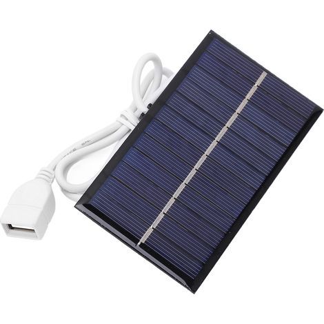 Panneau solaire 6V 1W portable pour recharge téléphone et éclairage, kit énergie solaire DIY (1/5)