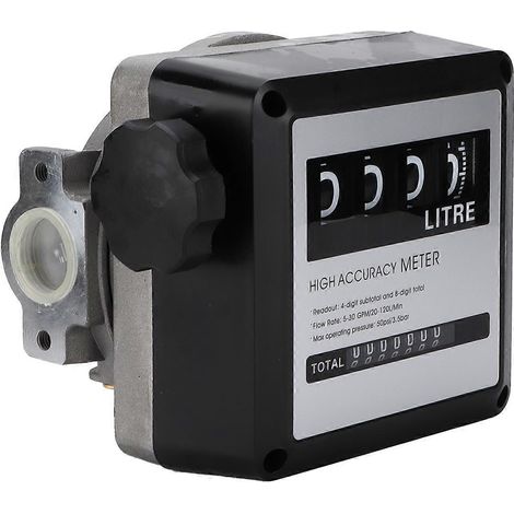 4-stelliger Kraftstoffdurchflussmesser mit großem Display, 5–30 GPM (20–120 l/min), hohe Genauigkeit für Benzin (1/5)