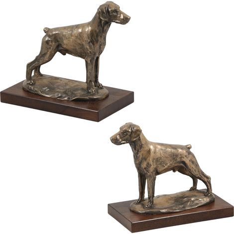 Doberman, Dobermann II - estatuilla de perro, figura de oficina, trofeo para una exposición canina de Art-Dog (1/5)