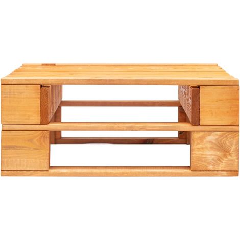 Pouf palette de jardin,Tabouret de jardin marron miel CFW92806 (1/5)