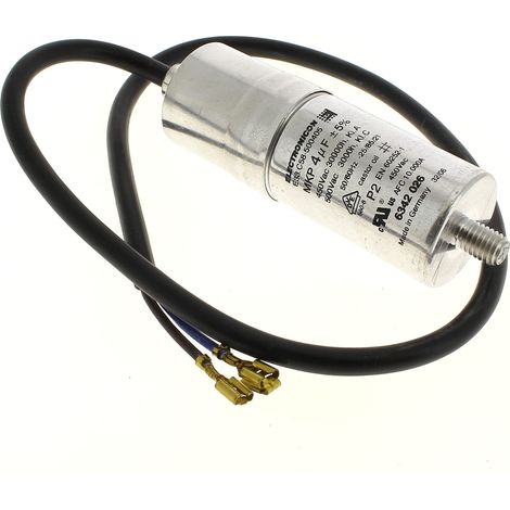 Liebherr – Condensateur MFB MP4 4μF 500V – Pièce détachée pour congélateur – Forme axiale – Tolérance 5% – Conforme ROHS (1/5)