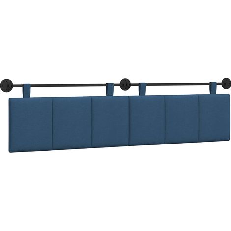 Maison Exclusive - Hängendes Kopfteil Blau Stoff (1/5)