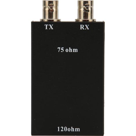 Convertisseur Ethernet BNC vers RJ45, connecteur à double axe en cuivre BNC (connecteur 75 ohms vers 12 ohms) (1/5)