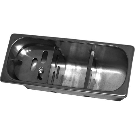 Evier pour cuillères à glace 270x110x120 avec trou d'évacuation - Combisteel (1/2)