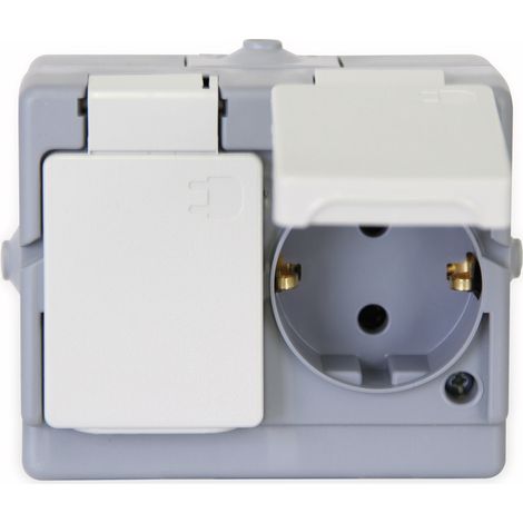 prise double kopp 1302.4800.6 étanche ip44 surface