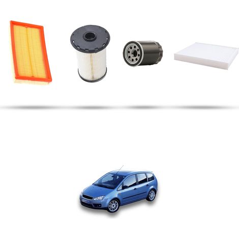 Kit tagliando 4 filtri compatibile con Ford Focus C-Max 1.8 TDCI 85kw dal 2005 (1/5)