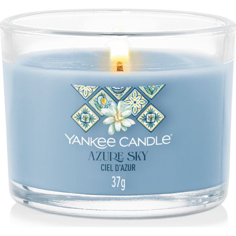 Candela mini Yankee Candle color azzurro cielo 37 g