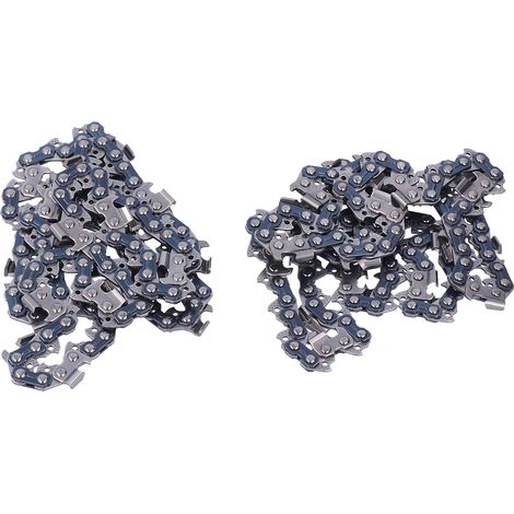 chaînes de tronçonneuse de rechange universelles, pas de 3/8 po, jauge de 0,058 po, 72 maillons d'entraînement, longueur 20 po. (1/5)