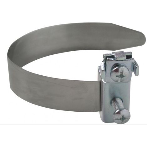 Erdungsbandschelle 1/8 - 1 1/2, V2A, Anschluß 2,5 - 16 mm² Befestigungsschellen
