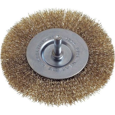 Spazzola circolare 75 x 20 mm in filo acciaio doppio spessore GAMBO 6 mm 470.50 PG