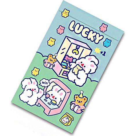 Sachet auto-scellant PET CCP résistant à l'usure, sûr et inodore, motif mignon, pratique et réutilisable, pochette auto-scellante pour jeux de lapin 22,3 x 13,5 (1/5)