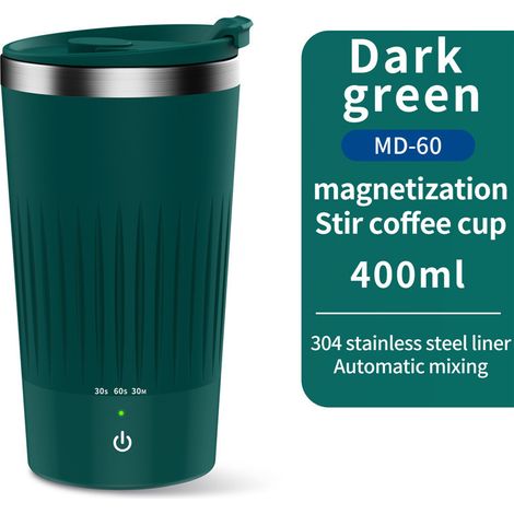 Rührbecher magnetisch automatisch Sport Fitness dunkelgrün (1/5)