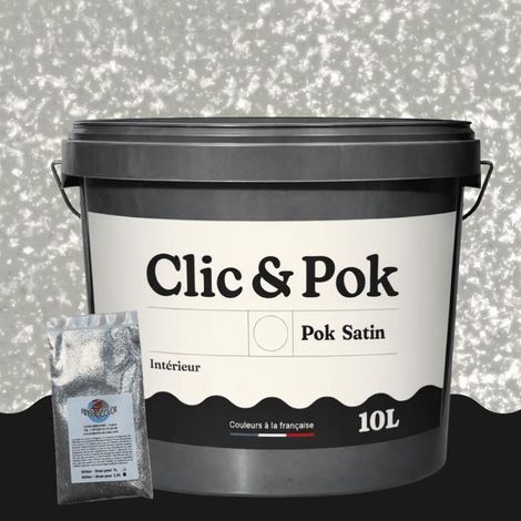 Peinture Effet Pailleté pour Murs & Plafonds - POK PAILLETTE - 10L - Aigle (1/4)